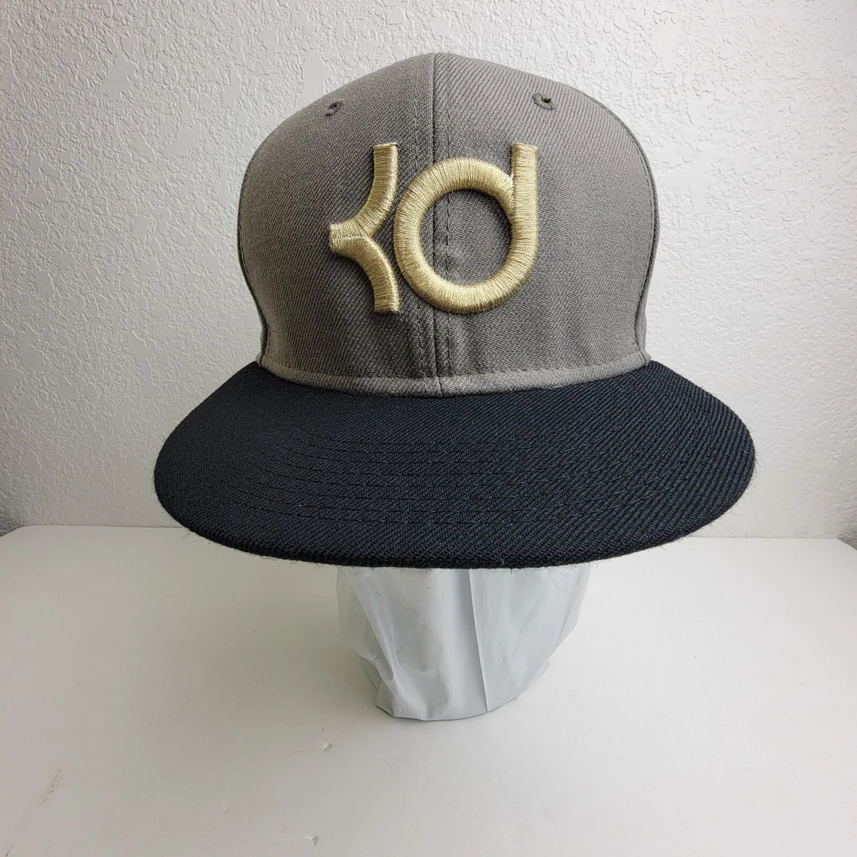 Nike True Kevin Durant KD Hat Cap Basketball Snapback Gray Black Gold Letter