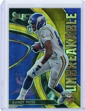 2020 Panini Select Football Unbreakable Gold Prizm #U9 Randy Moss #08/10
