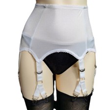 Women Vintage Retro Garter Belts W/ 12 Claws Girdle Suspender Belt Metal Clips