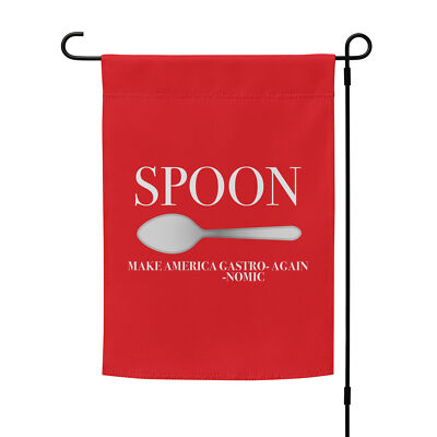 ''Spoon MAGA'' Garden flag Federal Employee Anti-MAGA Anti-Musk Anti-Trump