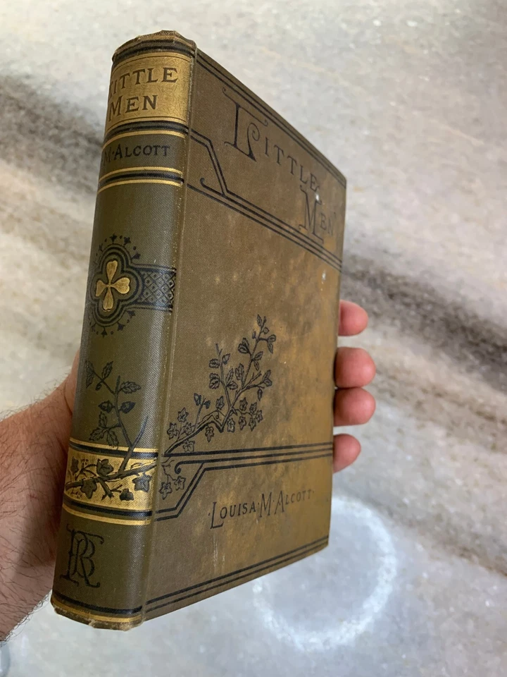 Antique Victorian Embossed Gilded Ornate Hardcover Book "Little Men" L Alcott Foto 3 de 4