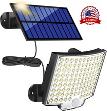 Luz LED Solar Para Exterior Con Sensor De Movimiento Jardin Patio Casa Lampara