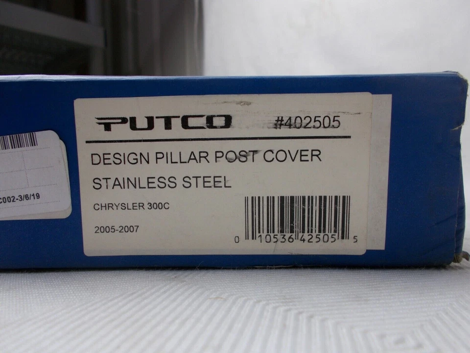 Putco 402505 Stainless Design Pillar Post Cover Set Fits Chrysler 300C 2005-2007 — 第 4/4 张图片