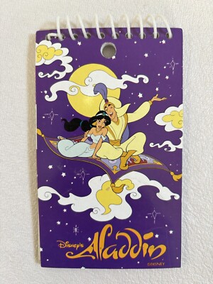 Vintage Disney Aladdin Prince Ali Jasmine Impact International Notepad New Rare