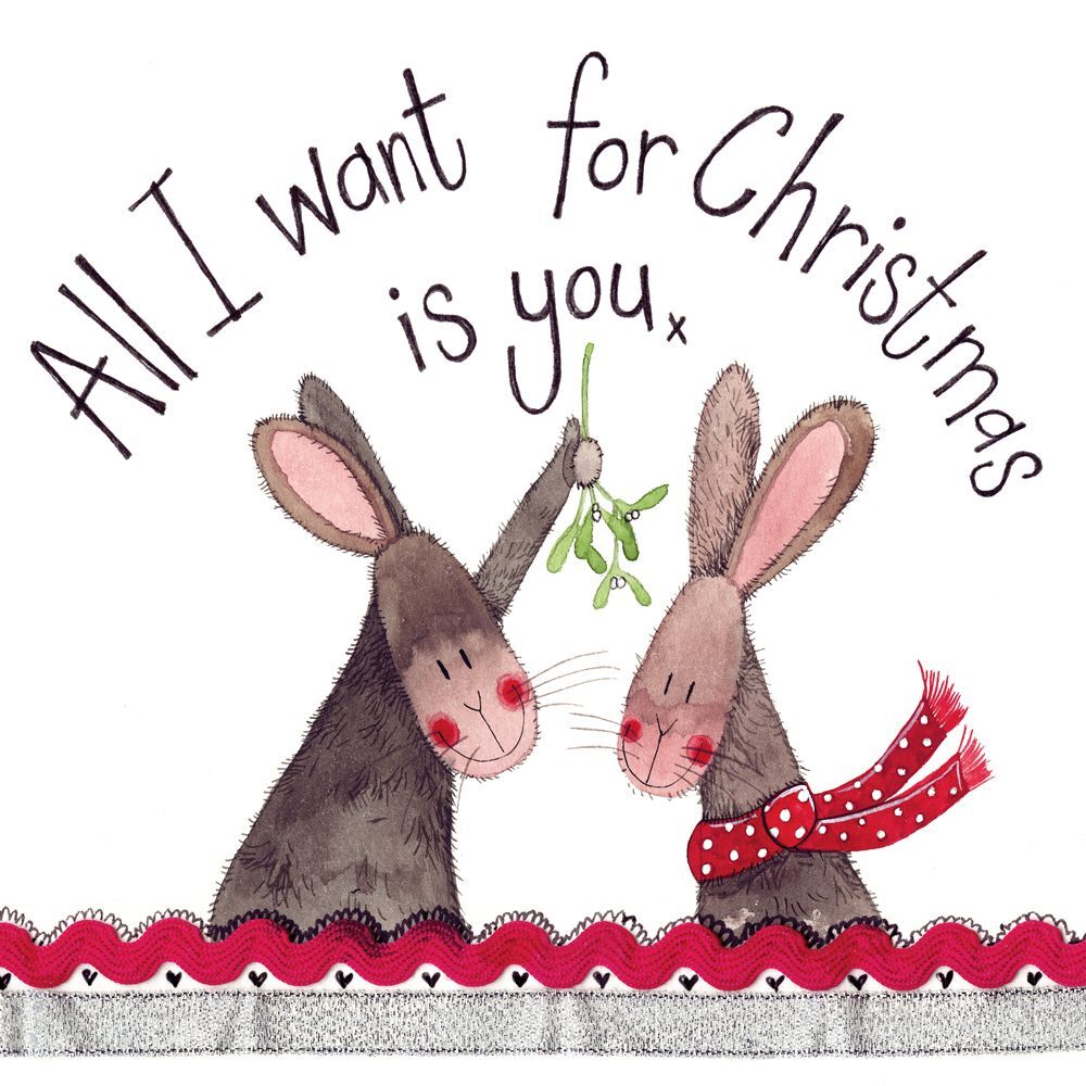 Christmas Card All I Want Is You Alex Clark Boyfriend Girlfriend Wife Husband