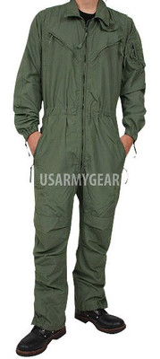 US Army Military OD Green Nomex Combat Vehicles Crewman Coveralls