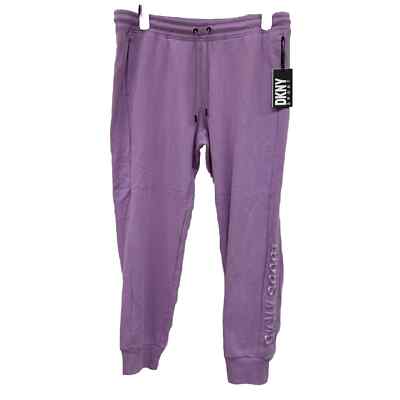 NWT Sz L Women’s DKNY Fleece Lined Side