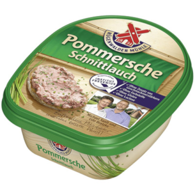 Pommersche feine Gutsleberwurst mit Schnittlauch, geräuchert -1x125 g Becher