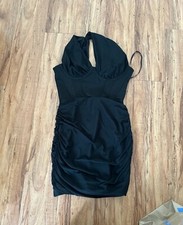 Windsor little black mini dress size small new with tags
