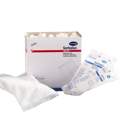 Sorbalux ABD Abdominal Pad 5'' x 9'' BX of 25