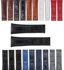 20MM LEATHER WATCH BAND STRAP FOR ALL ROLEX DAYTONA PRESIDENT SHORT,REGULAR,LONG