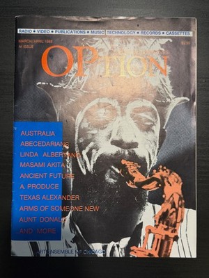 Option Music Alternatives Magazine March/April 1985 Art Encemble of Chicago