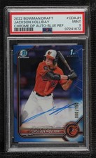 2022 Bowman Draft Chrome Pick Blue Refractor Jackson Holliday PSA 9 Auto g6p