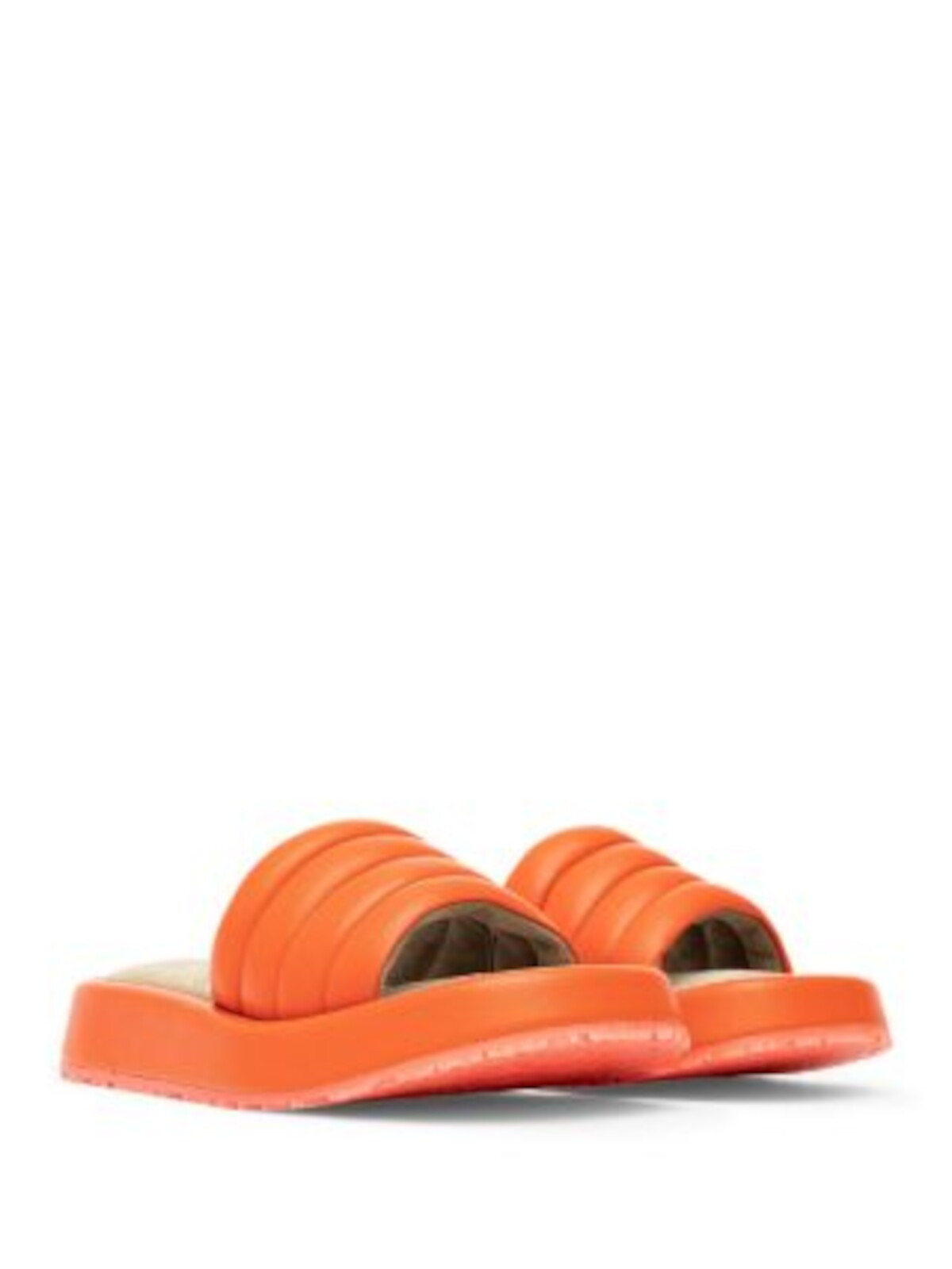 P448 Женские оранжевые босоножки на танкетке Fergie на платформе 1 Размер 35