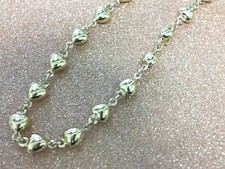 9.5" Gold Heart Link Bracelet 14K Yellow Gold 4.3g 4mm PD3046138 