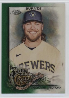 2022 Topps Allen & Ginter Chrome Green Refractor 18/99 Corbin Burnes #31 0a4r