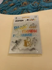 Basic Grey Clear Stamps Bark 7 pcs. 