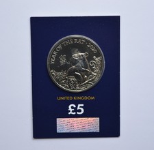 Year of the Rat 2020 Change checker Brilliant Uncirculated &pound;5 Coin
