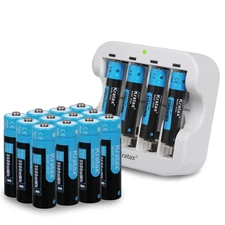 1.5v Rechargeable Li-ion Batteries With Charger Fit Lithium Aa Aaa Battery Lot