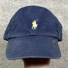 Polo Ralph Lauren Baseball Cap Boys OS Navy Blue Pony Logo Adjustable Strap