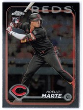 Noelvi Marte (RC) Rookie 2024 Topps Chrome 177 Cincinnati Reds