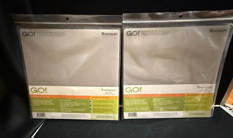 2 Accuquilt Go 10" x 10" Cutting Mats, #55111