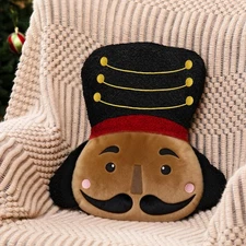 Nutcracker Christmas Throw Pillow Christmas Nutcracker Shaped Decoration Deco...