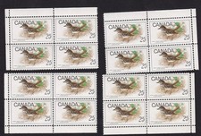 Canada 1969 Hermit Thrush 25¢ Birds, MNH blank PB set sc#498