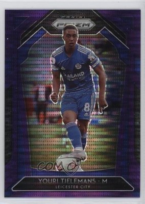 2020 Panini Prizm Premier League Breakaway Violet 93/99 Youri Tielemans #127 1v3