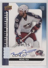 2008 Upper Deck Canadian Fall Expo Priority Signings 34/75 Michael Peca Auto h9a