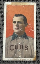 1909-1911 T206 Steinfeldt Portrait Chicago Cubs Baseball El Principe De Gales