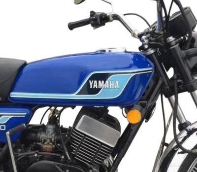 YAMAHA RD250 RD250 タンク 外装 For Yamaha RD250 RD400 Steel Blue Painted Petrol Tank 1976-1977