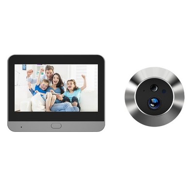 1080P Kamera mit 4 3 Zoll Monitor für Wohnungseingang Überwachung und Sicherhe