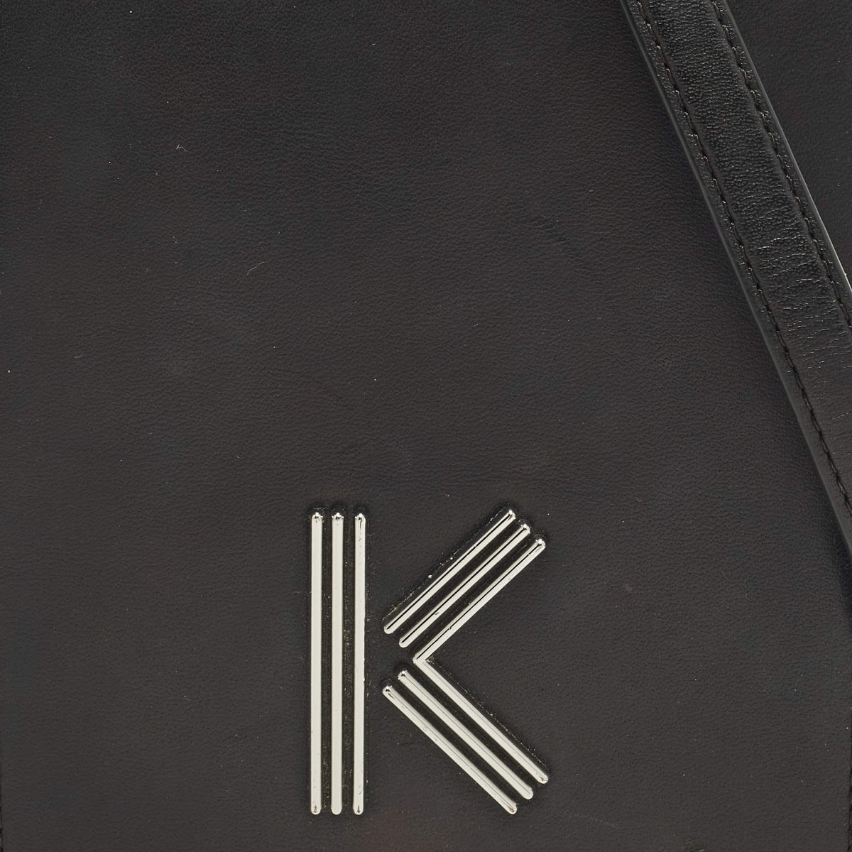 Kenzo K Logo Black Leather Phone Crossbody Bag | eBay