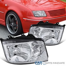 Fits Vw 99-05 Jetta Bora Mk4 Clear Headlights Head Lamps Wo Built-in Fog Lights Fits Vw 99-05 Jetta Bora Mk4 Clear Headlights Head Lamps Wo Built-in Fog Lights