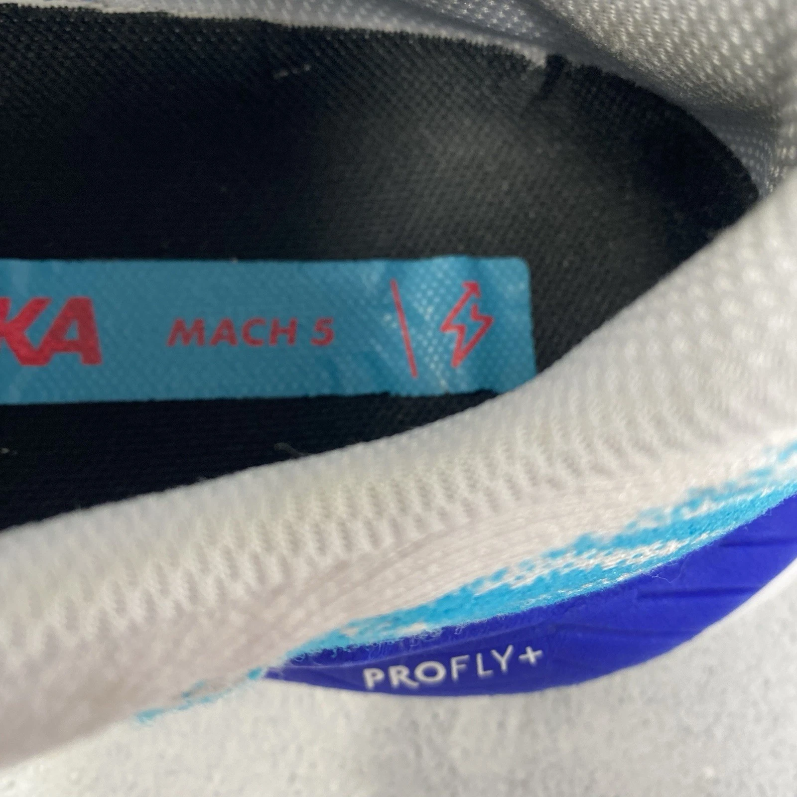 Scarpe da corsa sportive Hoka One One Mach 5 uomo taglia 7 5 M blu sneakers