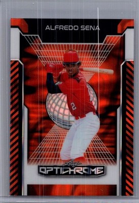Alfredo Sena 2025 Leaf Optichrome Baseball 1/1 Pre Production Proof