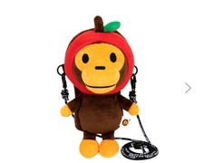 BAPE Baby Milo Plush Mobile Bag Red Rare Streetwear Crossbody