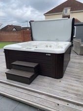 Hot Spring Aria Alpine White Hot Tub with 5 Seats Including One Lounge and More