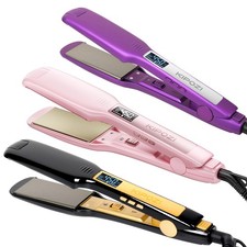 KIPOZI Professional Titanium Hair Straightener 1.75 Inch Wide Plates Flat Iron
