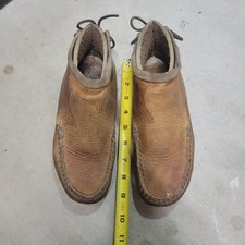 Full Grain Heavy Leather Hand Made Women's Moccasins. No Brand. Size 7