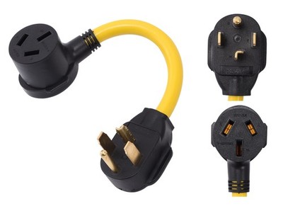 ONETAK NEMA 14-30P to 10-50R 120V/240V 30 Amp 4 Prong Male Plug to 50 Amp 3 P...