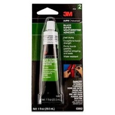 Black Super Weatherstrip Adhesive, 1-oz.