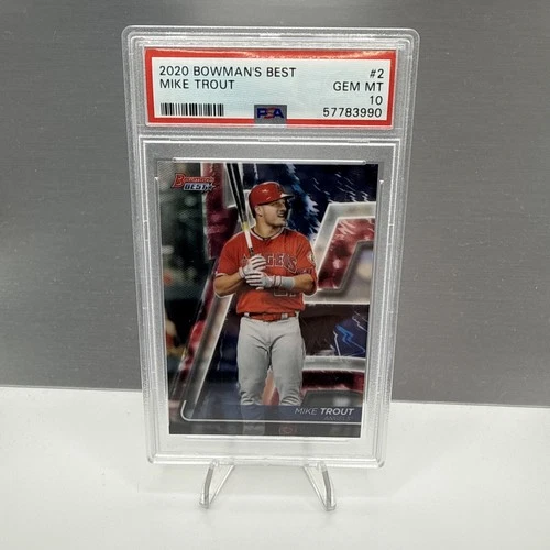 2020 TOPPS BOWMAN BEST - MIKE TROUT  ANGELS #2 PSA 10