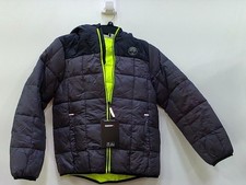 Gerry Torque Puffer Jacket Full-Zip Lightweight Hooded Boys Medium Grey