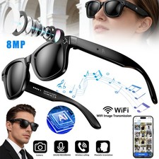 AI Smart Glasses with HD Camera Voice Assistant Real-Time Translation Sunglasses