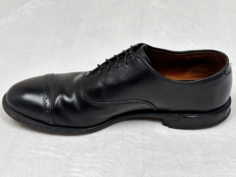 Zapatos Allen Edmonds Fifth Avenue para Hombres Talla 12 D Negros Oxford Puntera 5705 Hechos en EE. UU. Foto 3 de 4