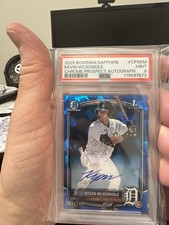 2025 Bowman Blue Sapphire Edition-Chrome Prospec AUTO Kevin McGonigle 162-199 SP