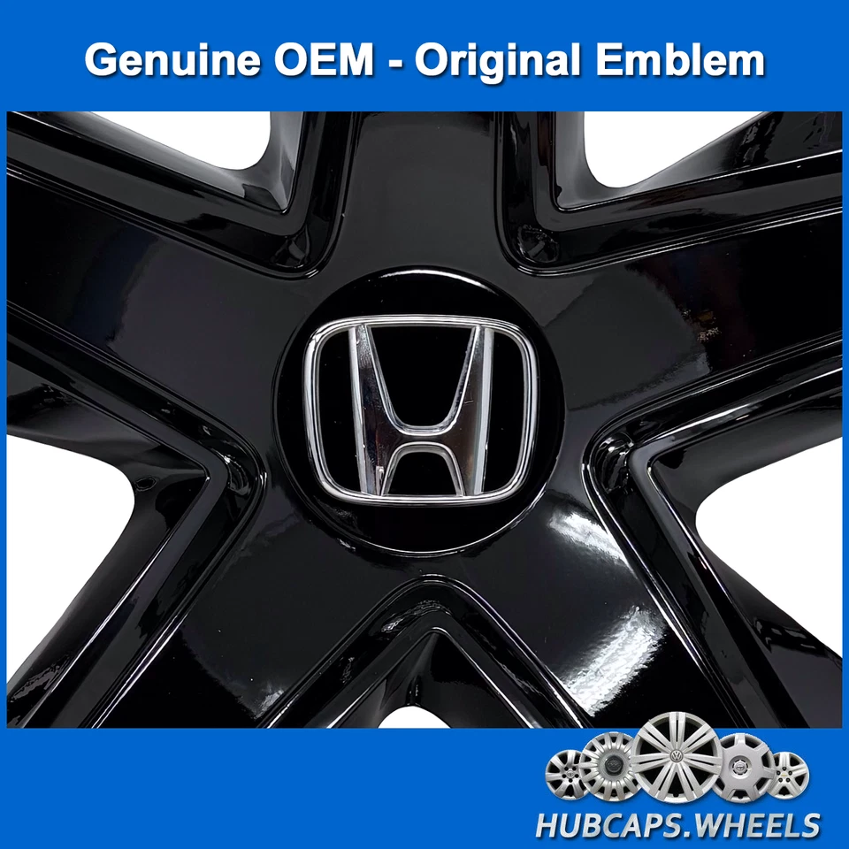 Juego de tapacubos para Honda Civic 2016-2024 negro brillante personalizado 16 pulgadas 55099 Foto 3 de 4