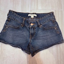 Old Navy Lowest Rise Denim Shorts Womens 4 Blue Medium Wash Cotton Mini Y2K Boho